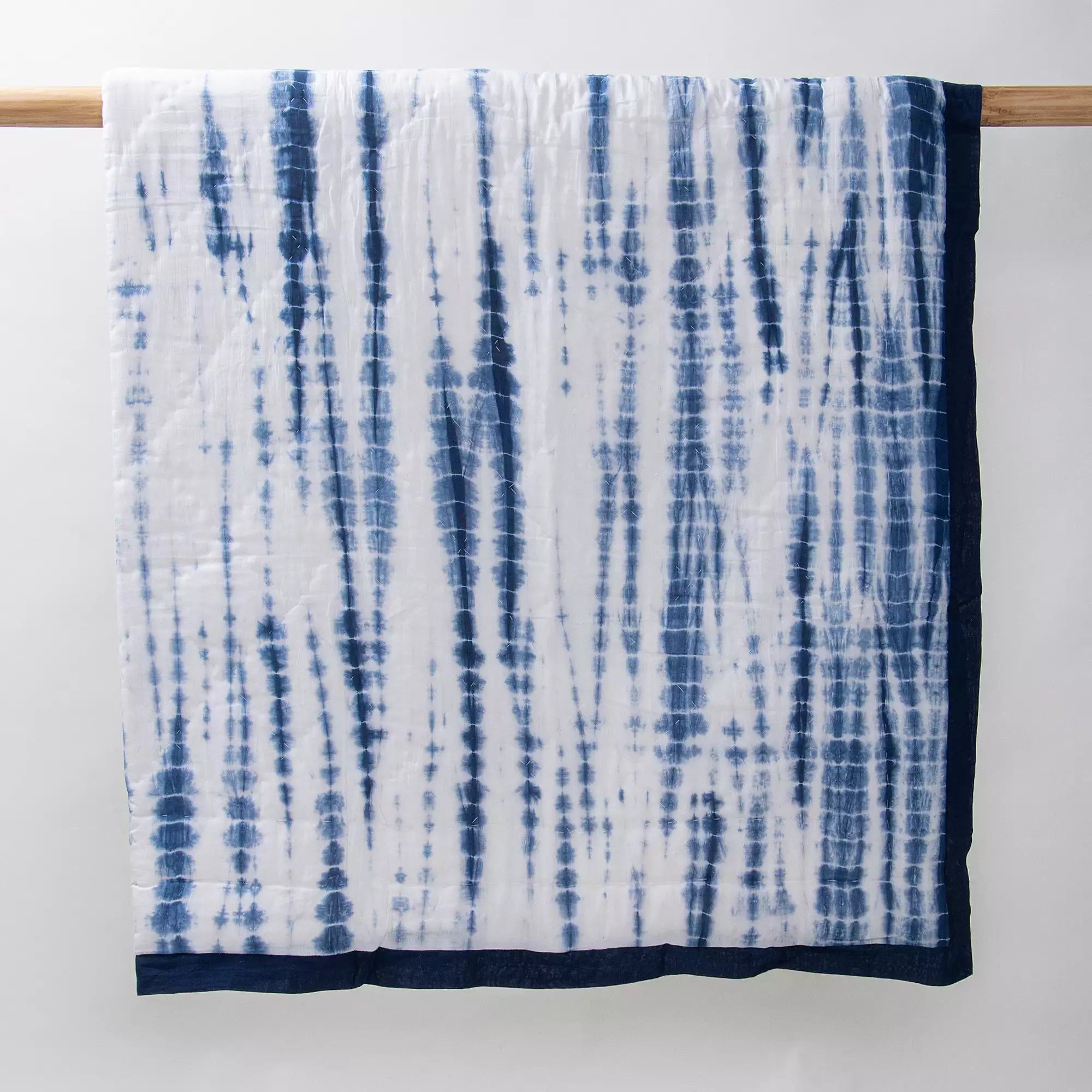 Blue Tie Dye Reversible Cotton Baby Blankets 099
